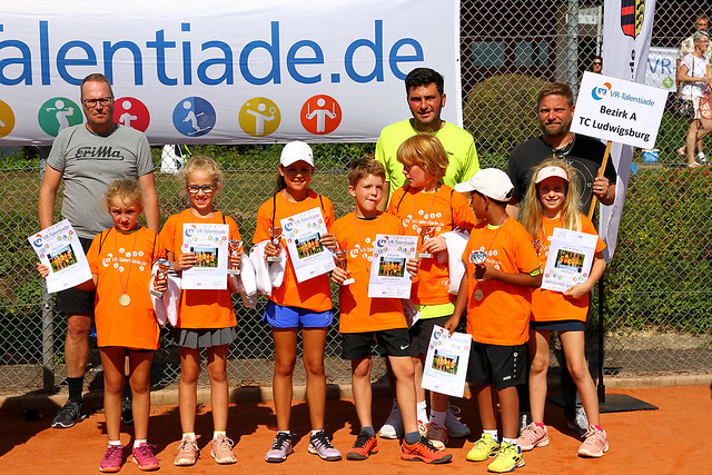 U10 des TC Ludwigsburg beim Landesfinale des Württembergischen Tennisverbandes