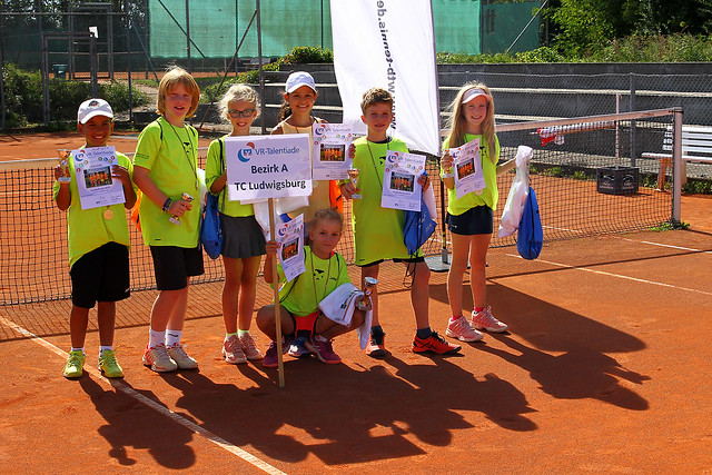 U10 des TC Ludwigsburg beim Landesfinale des Württembergischen Tennisverbandes